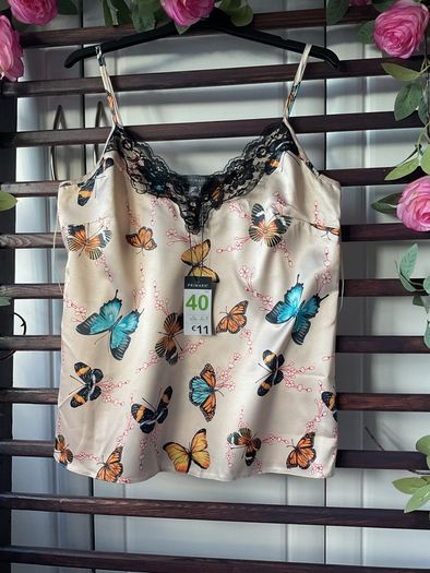 cami Bnwt primark patterned butterfly print size 12