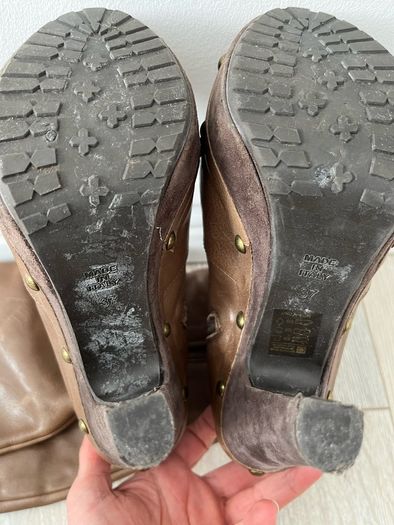 Real leather boots