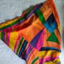 60s 70s style hippie sheer multicolour kaftan top  Postage included Image 3