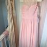 Blush Pink Sleeveless Lace Chiffon Evening Gown Image 2