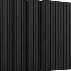 Soundproofing Panels Acoustic Panels 45.67"x22.83" Self-Adhesive 3D Sound Absorbing Wall Panels,for Sound Absorbing, Soundproof Panels for Living Room (Black, 4-Pack (29sq.ft.))