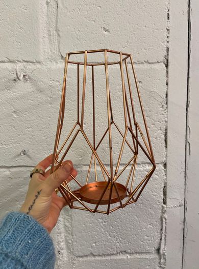 Gold Lantern, Geometric Decor & Candleholder Job Lot
