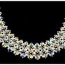 Vintage 1950s Aurora Borealis Choker Necklace Crystal Beads Bridal Necklace Image 7