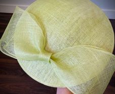 Lime green wide brim hat