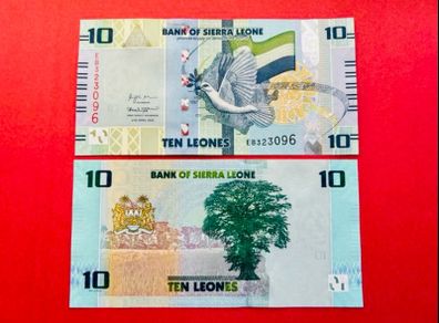 Sierra Leone. 10 Leones  2022  Pick 37a.  ( Uncirculated)