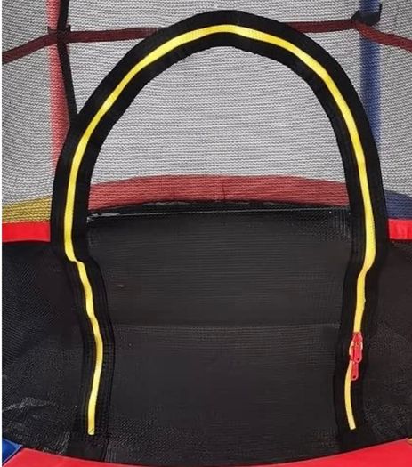 55 Inch 140 cm Kids Mini Trampoline Fun Bouncer Toy with Safety Bungee Cords Enclosure Net Bulit-in Zipper Frame Cover - Maximum Load 45KG (FREE POSTAGE)