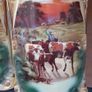 Vintage Hanley England Vase Cows x 2 Image 4