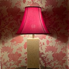Mid Century French Table Lamp, Vintage Jean Claude Mahey, Lacquer Brass Chrome, 70s