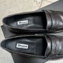 Dune Pewter Leather Loafers Image 4