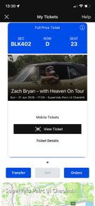concert ticket