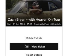 concert ticket