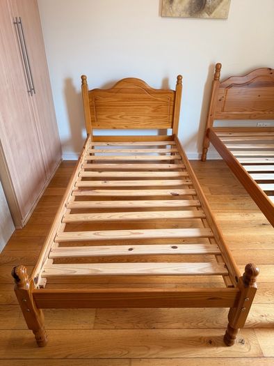 2 Solid Pine Single Bed Frames
