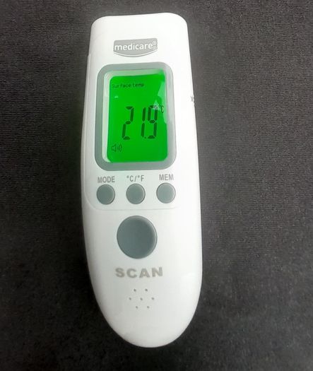 Off body infrared Thermometer in box