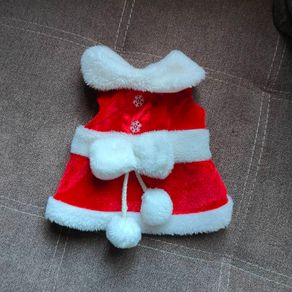 Small dog/cat Christmas dress, size XS