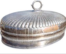 Antique 19th Century Large Oval Meat Dome / Cloche