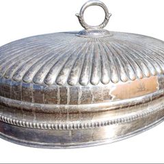 Antique 19th Century Large Oval Meat Dome / Cloche