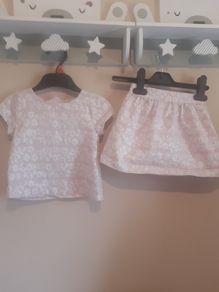 Top and skirt set