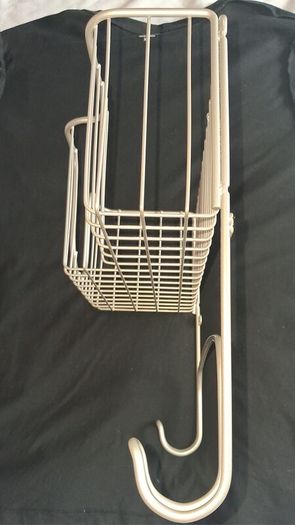 Brand New 2 Hook & Compartment Storage - Hair Dryer, Etc - Approx Size - 33cm x 30cm x 13cm  - RRP - 32.99