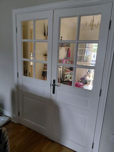 Internal French doors with windows