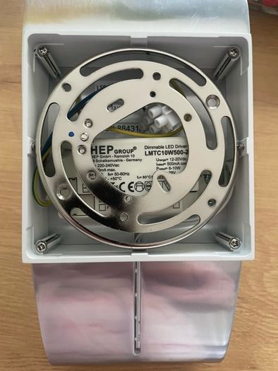 Jenkins 1lt Wall fixture in a white and polished aluminium finish
