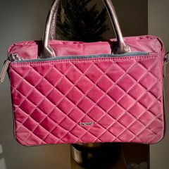Picard Burgundy Quilted Messenger / Handbag (2585 Vino, padded, waterproof) 32cm