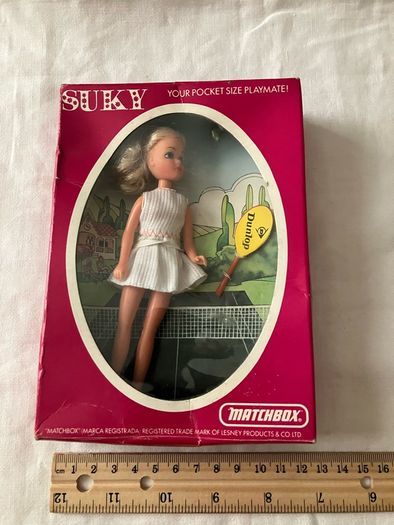Matchbox. Suky #3, Tennis player. Brilliant condition with box.