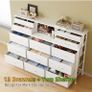 Dresser for Bedroom with 13 Drawers, 55 Wide Chest of Drawers, Fabric Dresser with 2 Wooden Shelves Image 6