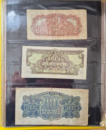 Old Polish banknotes from 1919 to 1994