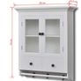 Wooden Kitchen Wall Cabinet with Glass Door White Image 8