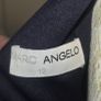 Marc Angelo Navy White Lace Pencil Dress Size 12 Elegant Occasion Midi Image 5