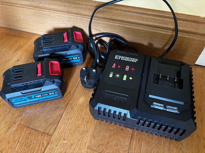 Cordless chainsaw Erbauer