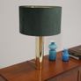 Vintage Pair of Cylindircal Brass Table Lamps B-010 by Bergboms, 1960s Image 4