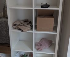 White Storage Shelf Unit