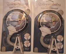 Dreambaby strollerbuddy clip-on sunshade, 2 X available