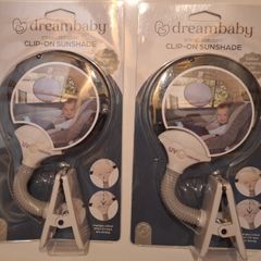 Dreambaby strollerbuddy clip-on sunshade, 2 X available