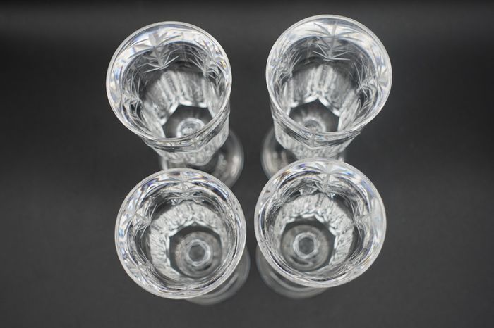 Vintage Nachtmann Cora Crystal Champagne Flutes - Set of 4