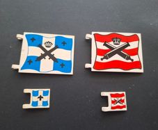 Lego Imperial Ship Flags Lot of 4