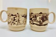 Vintage English Mugs Pair