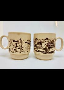 Vintage English Mugs Pair