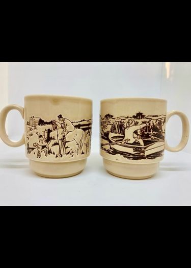 Vintage English Mugs Pair