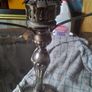 vintage pair of silver plate lamps Image 9