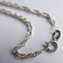 Vintage 18 Inch Sterling Silver 925 Triple Twist Rope Link Chain c1960 - 4,3g Image 6
