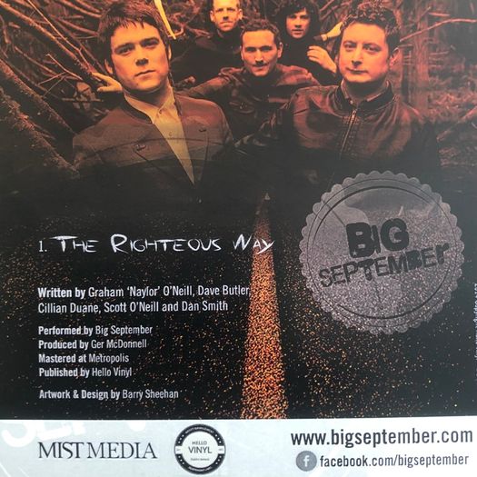 Big September Righteous Way CD Single Promo