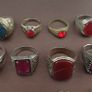 Collectible Antique Brass Rings 15 Mixed Vintage Handmade Designs Image 10