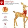 3 Piece 2D Lighted Christmas Deer Family Set Image 3
