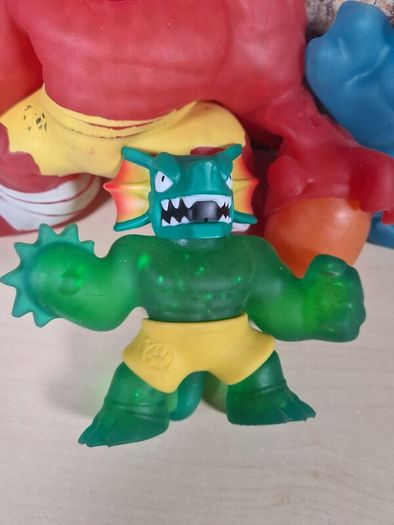 Heroes Of Goo Jit Zu Figure Bundle Stretchy Elastic Bendy Dino Power Blazagon
