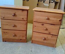pair of bedside lockers