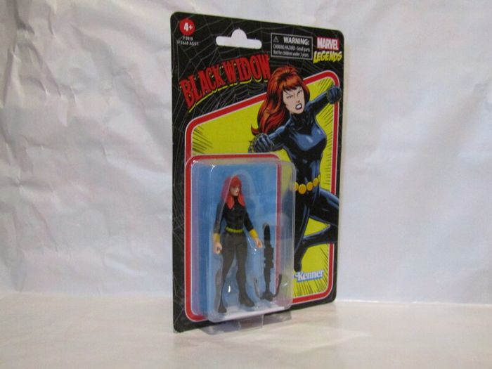 Marvel Legends Retro Kenner Black Widow Action Figure Retro Series 3.75 inches 9.5cm MOC Mint On Card
