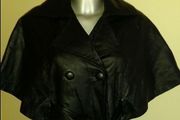 Brand new  Black real leather Coleen X unique jacket size UK10 EU38
