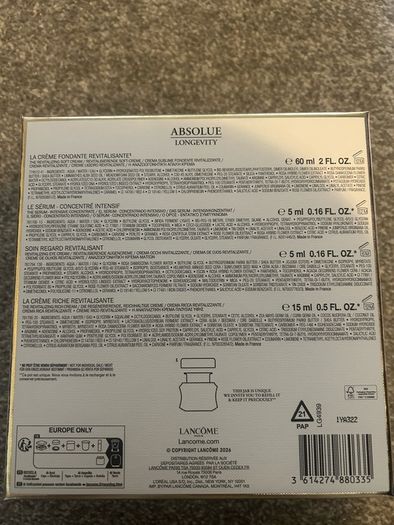 Lancome Absolue Longevity The Soft Cream Anti-Ageing Collection Set